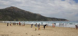 Norman Bay beach at Wilsons Promontory National Park is hugely popular with families.